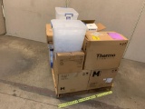 Mixed Pallet of New Laboratory Consumables Plastic Vials Tubes Tips Trays Syringes Pipets Stericups