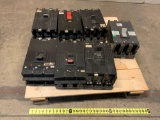 Pallet of Used Circuit Breakers 100A to 1200A - 7pcs