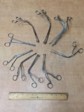 Assorted Surgical Medical Instruments / Forceps - 9pcs