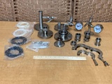 Assorted Vacuum Lab Hardware / Rubber Seals / Vacuum Fittings / Gauges / Hinge Clamps