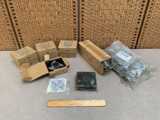 Assorted Lot of Comair Rotron fans and wire guards