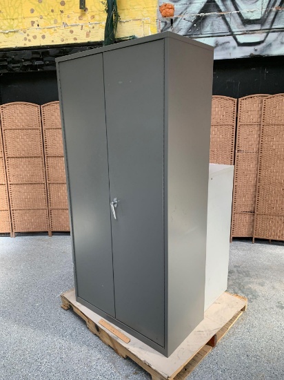 2 Door Metal Storage Cabinet and 2 Drawer Lateral File - 2pcs