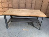 Butcher Block Wooden Top Workbench / Work Table 72 x 36.5 x 34