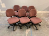 Office Masters Rolling Office Chairs - 6pcs