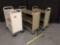 Library / Office Steel Rolling Carts - 3pcs