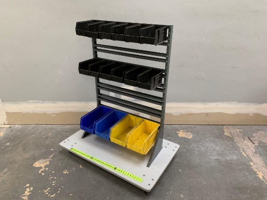 Akro-Mils Rolling Mobile Bin Storage Rack