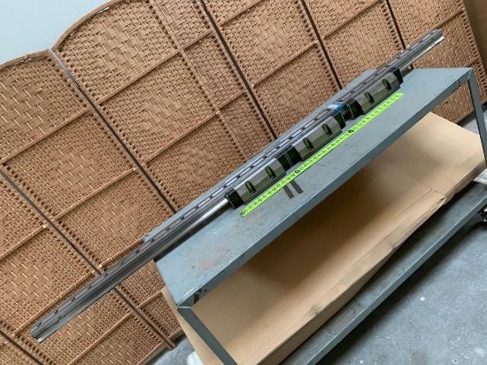THK SRG65 Caged Roller LM Guide / Linear Guide Rail w/ 3 Block Bearings