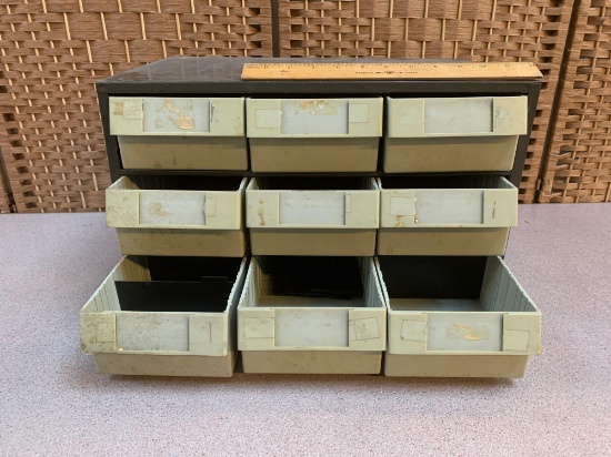 9 Bin / Drawer Steel Storage Cabinet