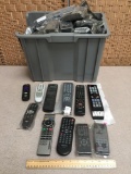 Bin Full of Infrared IR Remotes / Video Projectors / TV's / AVer Media