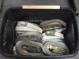 Bin Full of Heavy Duty Ratchet Straps