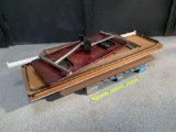 Assorted Foldable Wooden Tables - 6pcs