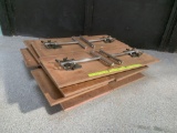 Foldable Heavy Duty Wood Tables 72 x 30 x 28.25 tall - 8pcs