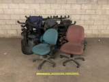 Rolling Office Chairs - 14pcs
