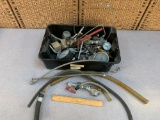 Assorted Pneumatic Components / Vacuum & Pressure Gauges / Valves / Tubes / Hoses