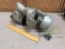 CSM Motori M63B 6 230/400V 3ph 1/6HP Electric Motor w/ Gear Reduction Box