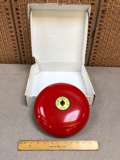 HC HC-1120 98dB 10" 120V Red Audible Fire Alarm - NEW