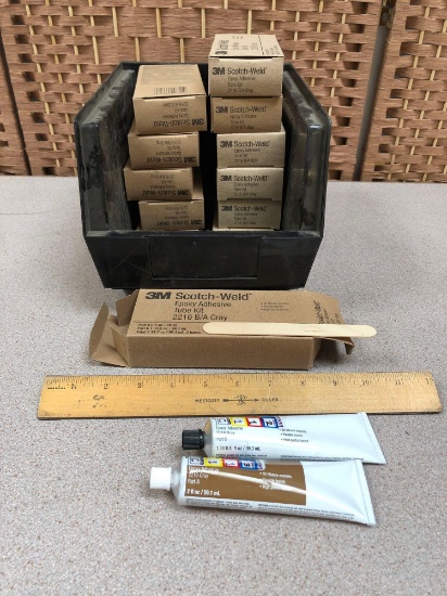 3M Scotch Weld Epoxy Adhesive Tube Kits 2216 B/A Gray - 12pcs