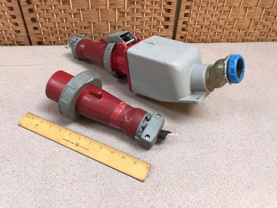 Hubbell 560P7W 60A 3phase AC Plug - 3pcs