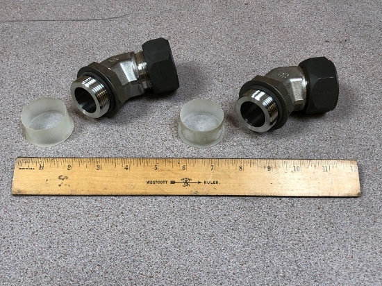 Parker Stainless Steel 316 45degree Tube Fittings - 2pcs
