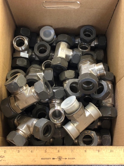 Stainless Steel 316 Tee T Tube Fittings - 25pcs