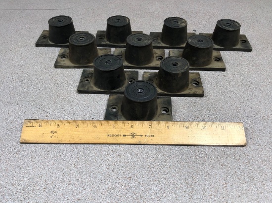 Mason NDB Black Rubber Floor Mount Vibration Isolators - 10pcs