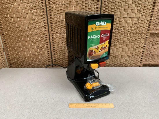 Gehl HotTop 2 Nacho Cheese / Chili Sauce Dual Dispenser
