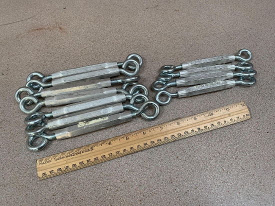Zinc Plated Turnbuckles - 11pcs