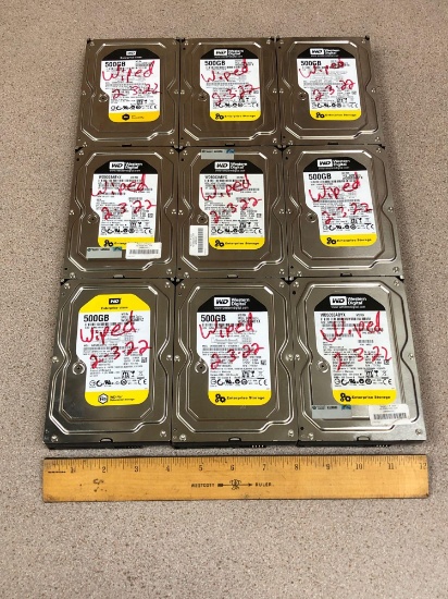 Western Digital WD Enterprise Storage 500GB SATA Hard Drives - 9pcs