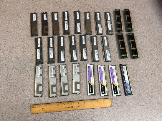 Mixed Apple / Hynix Memory 4GB / 8GB DDR3 PC8500 ECC / 512GB / 1GB PC2-5300F - 27pcs