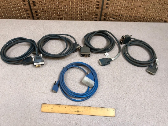 CISCO 72-0791-01 CAB-V35MT Male DTE V.35 10ft Serial Network Cables - 5pcs