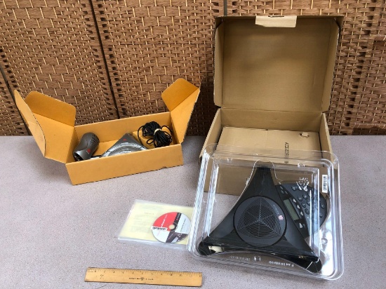 Polycom VoiceStation 100 Conference Speakerphone Phone & Power Supply