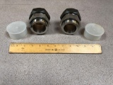 Parker Stainless Steel Hydraulic Fittings - 2pcs