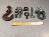Assorted Hardware / Rod Ends / Slip Hooks / D Shackles