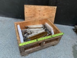 Wooden Crate with 21in Long Bolts 27x36x18.5 - 324lbs