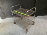 Metro Style Steel Rolling Cart 35x24x30.5