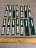 Assorted Server Memory 4GB PC3L-10600R Registered & 1GB PC3-10600E ECC - 14pcs