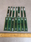 Assorted Kingston 1GB / 2GB & 4GB Computer Memory Modules - 14pcs