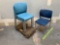 SitOnIT Seating Inflex Series Multipurpose Stacking Chairs BLUE - 4pcs