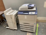 Toshiba e-studio 556 Mono Laser Multifunction Copier Printer Scanner & MJ-6003N Hole Punch Unit