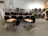 Virco Sage Series Rolling Student Chair Desks BLACK - 35pcs NEW