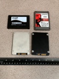 Assorted Solid State SATA Hard Drives / SSD / Intel OCZ Kingston - 160GB 64GB 30GB - 4pcs