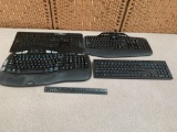 Logitech & Dell Wireless USB Keyboards - 4pcs