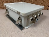 SCE Fiberglass Electrical Enclosure Box 13x11x5 with Omega PHTX-014 pH Transmitters