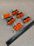 Industrial Grade Heavy Duty Isolated Ground Duplex Outlets / Orange - 6pcs