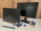 Dell U2412M Ultrasharp 24in LED IPS Monitor & 19in LCD Monitor - 2pcs
