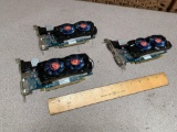 VisionTek / AMD ATI Radeon HD 6670 w/ 1GB PCIE Video Cards HDMI - 3pcs