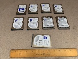 Seagate / Western Digital WD 250GB / 2.5in SATA Laptop Hard Drives - 9pcs