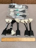 Dell H9361 DMS-59 to Dual DVI Video Y-Splitter Cables & DVI to Display Port Adapters - 8pcs