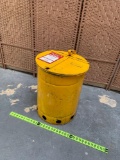 Yellow UL Hazardous Waste Steel Can