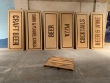 3ft x 8ft Food Court Sanded Plywood Signs - 24pcs